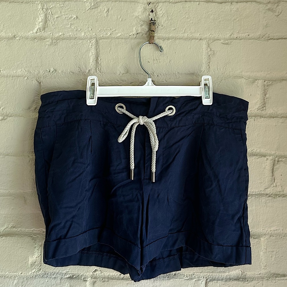 Kut from the Kloth Anthropologie sz 4 navy blue boho casual comfy summer shorts